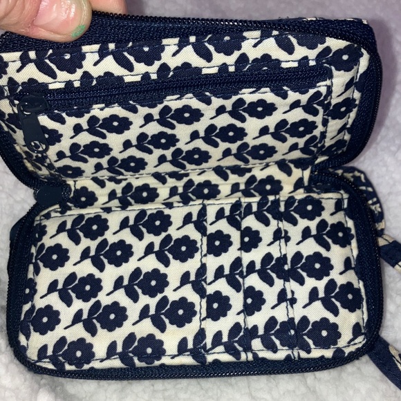 Vera Bradley 2 pieces Blue Wristlet wallet and teal key card holder - Picture 8 of 12